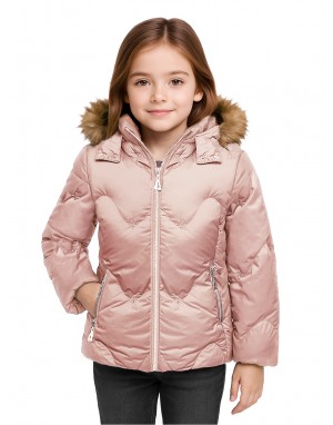 Girls Jacket Quilted Rose Pink